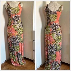 Guess Tropical Print Pineapple Tank Dress sz S